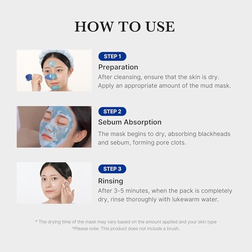 Medicube Zero Pore Blackhead Mud Mask 3.52 oz - Deep Cleansing & Exfoliating