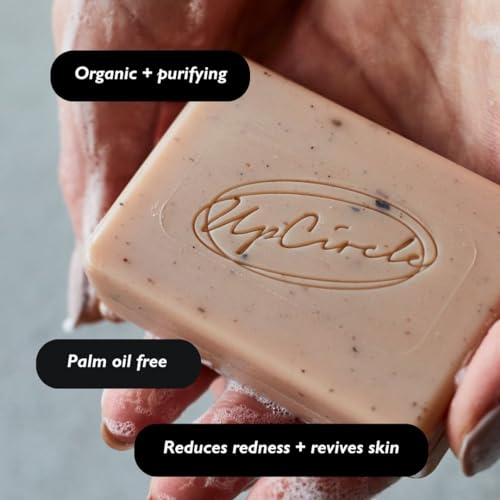 UPCIRCLE Cinnamon Ginger Chai Soap Bar - 3.5oz Organic Face & Body Cleanser