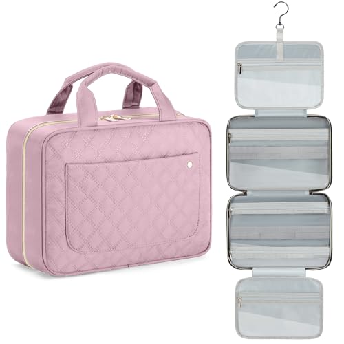 Boardingblue Hanging Travel Toiletry Bag with TSA Approved Cosmetic Pouch