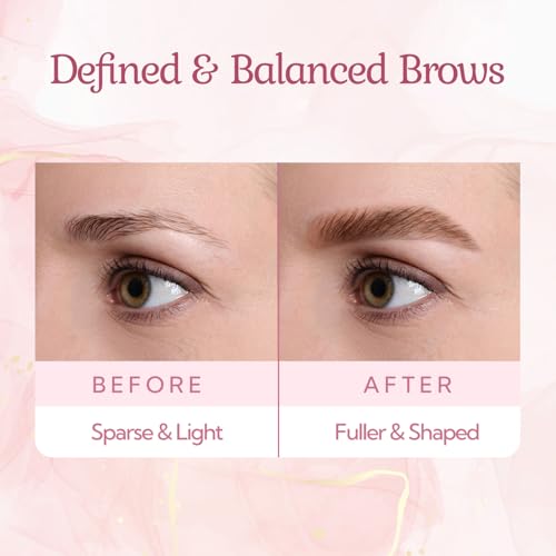 Evdayam Long-Lasting Natural Eyebrow Tint & Gel - Smudge-Proof, Easy Application, Medium Brown