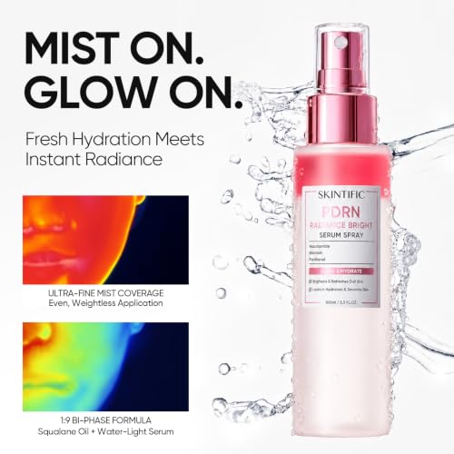 SKINTIFIC Salmon PDRN Bright Serum Spray 3.3 fl oz (Pack of 1) – Glass Skin Radiance