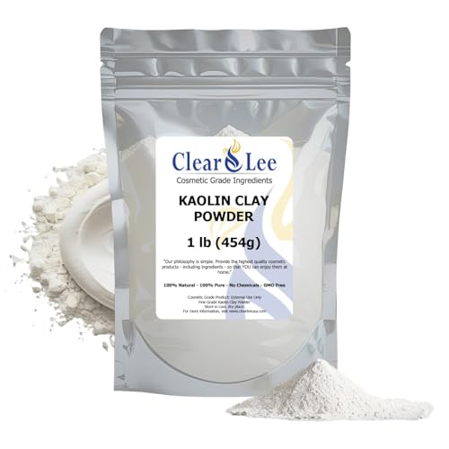 100% Pure Cosmetic Grade Kaolin Clay Powder - 1 LB Detox for Skin
