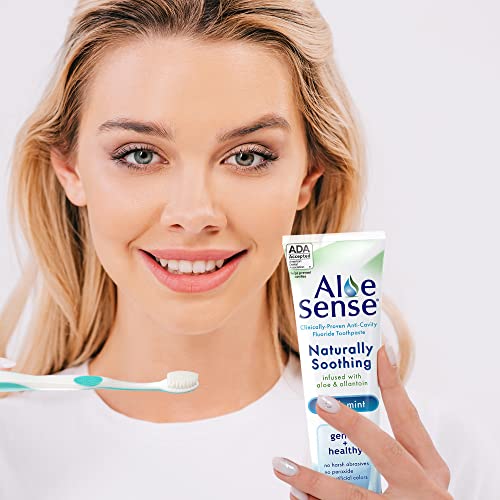 AloeSense Natural Soothing Toothpaste for Sensitive Teeth, 5oz (2-Pack)