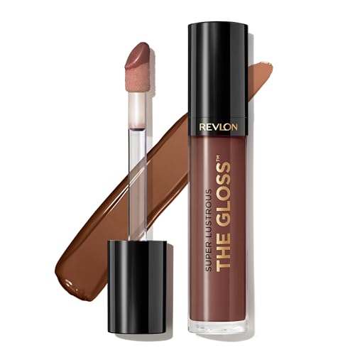 Revlon Super Lustrous Lip Gloss 310 Choco Crush 0.13 oz – Non-Sticky Hydrating Shine