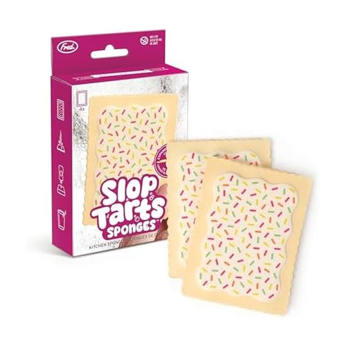 Fred & Friends Slop Tarts Set of 4 Compressed Kitchen Sponges