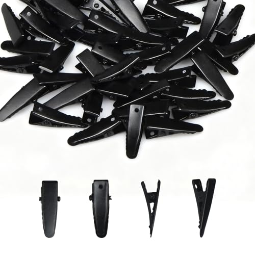 50 Pcs Small Metal Alligator Hair Clips - 1 Inch for Crafts & Styling
