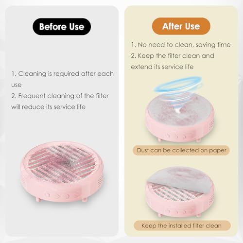 200 Disposable Nail Dust Collector Filter Paper Sheets - Compatible with MelodySusie HPro/SProR/SPro/XC320J