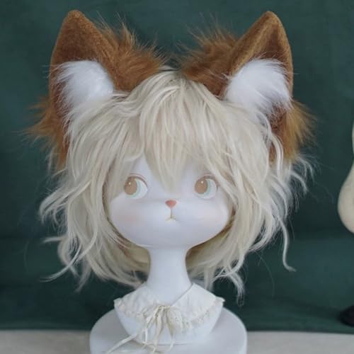 Tan Cat Ears Headband for Women | Cute Simulation Animal Ears