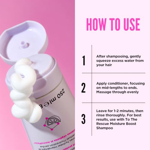 Noughty To The Rescue Moisture Boost Conditioner 8.45 fl oz - Hydrating Vegan Hair Care