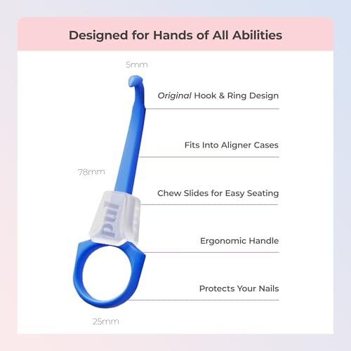 PUL Aligner Removal Tool and Chewies Set - Blue & Black (2-Pack)