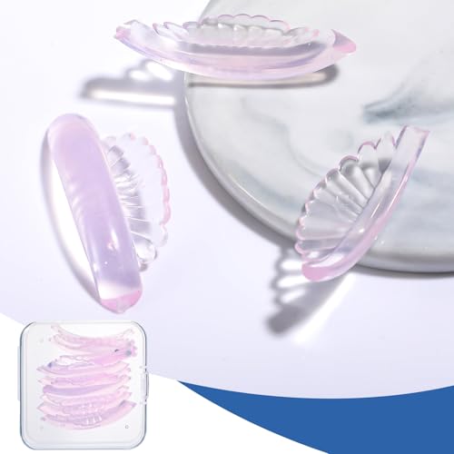 Ptwola Lash Lift Pads - 10 Silicone Rods in 5 Sizes for Eyelash Curling