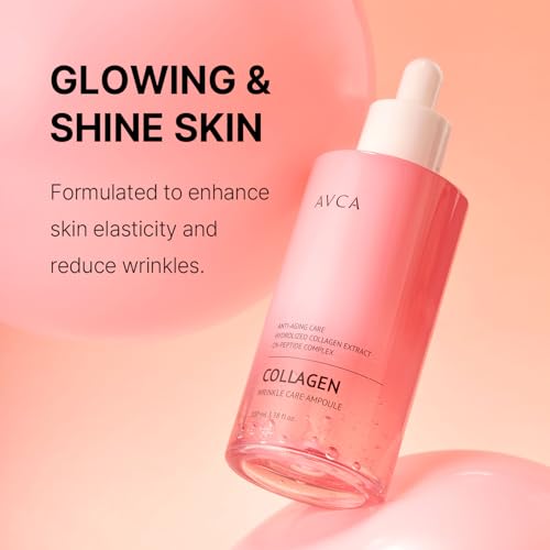 AVCA Collagen & Peptide Face Serum 100ml - Elasticity & Hydration Skincare