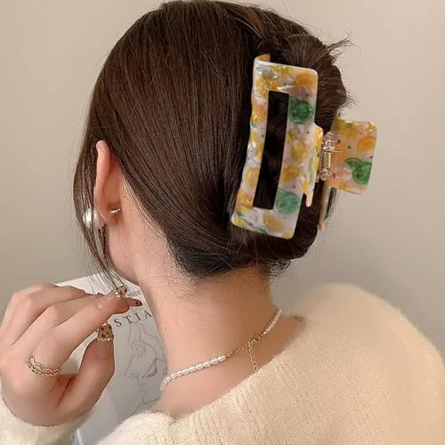 Lemon Hair Claw Clip for Women - Summer Fruit Hair Accessory