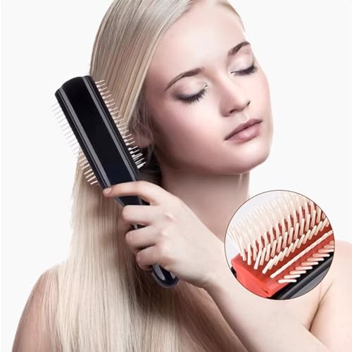 Quacc 9-Row Detangling Hair Brush for Curly Hair - Wet & Dry