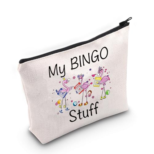 Funny Bingo Gift Cosmetic Makeup Bag - Lucky B Lover Storage Organizer