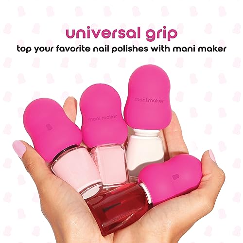 Fuchsia Nail Polish Grip Tool for Precision Painting - Universal Fit, Ergonomic for DIY & Professionals