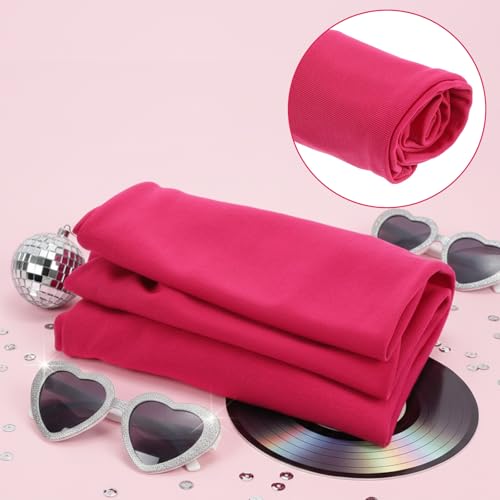 Neon Pink Headband for Women - Wide Non-Slip Sports & Yoga