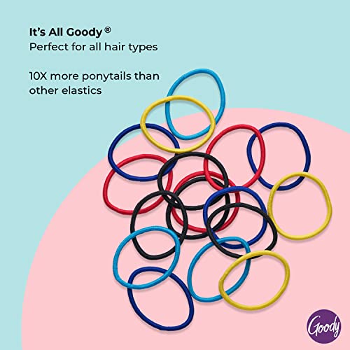 Goody Ouchless Hair Ties - 17 Count Assorted Colors, 4MM
