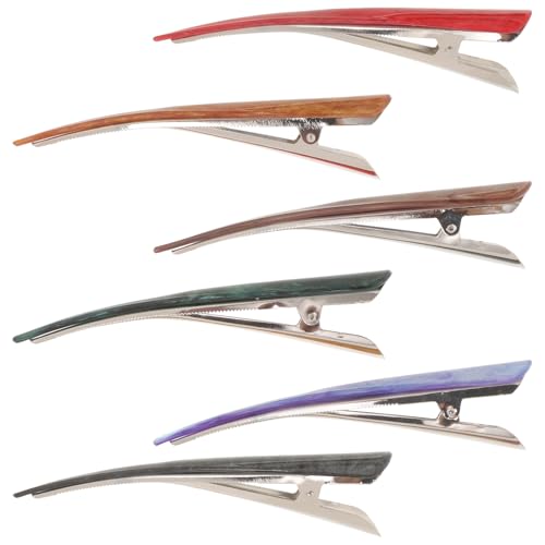 Beaupretty 6pcs Large Acrylic Alligator Hair Clips - As Shown