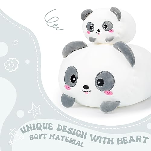 AIXINI 8-Inch Soft Panda Plush Pillow Toy - Cute Hugging Gift