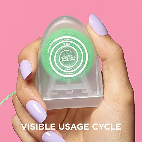REACH POP Dental Floss - Shred Resistant, Vegan, Mint Flavor, 3 Pack