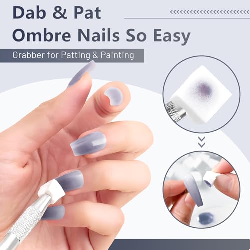 ABAC 24-Color Solid Cream Gel Nail Polish Palette - Glitter & Ombre Set
