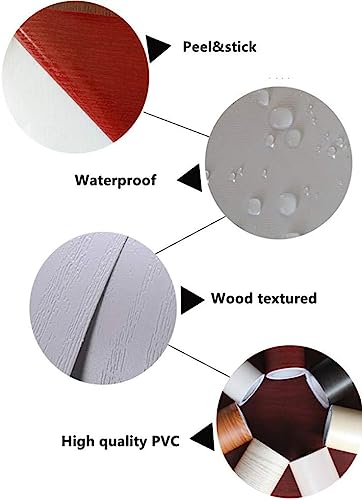 TOOLDECO Self-Adhesive Wood Grain Wallpaper - 15.8" x 138"