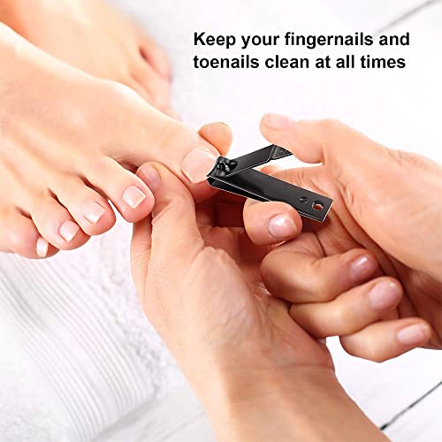 Large Toenail Clippers Set for Thick Nails - 4Pcs with Sharp Curved Blades
