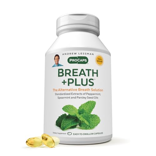 ANDREW LESSMAN ProCaps Breath Plus Internal Breath Freshener, 60 Softgels