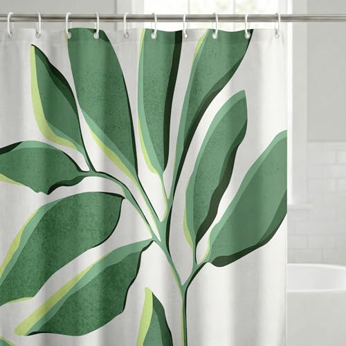 Boho Shower Curtain 71x74 - Water-Resistant Polyester with Hooks
