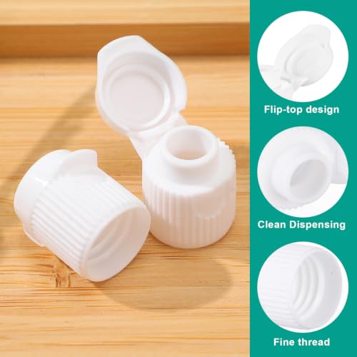 TEHAUX 30 Pcs Flip Top Toothpaste Caps - M13 Replacement for Crest & Arm Hammer