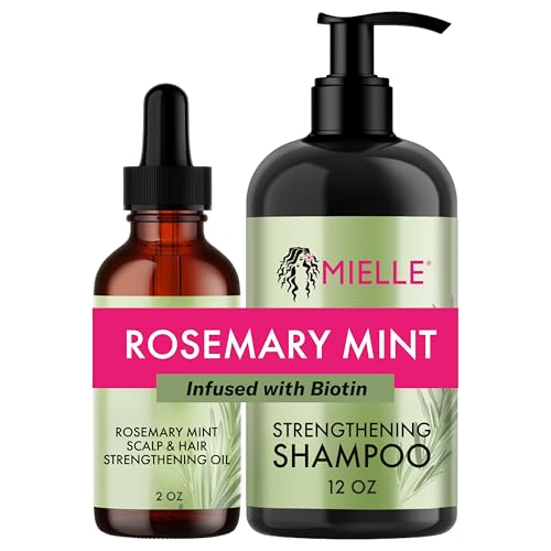 Mielle Organics Rosemary Mint Hair Oil & Shampoo for All Hair Types