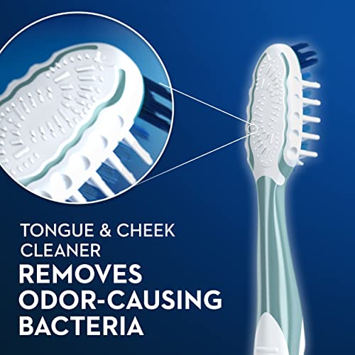 Oral-B CrossAction Medium Toothbrushes Pack of 2 - All-in-One Plaque Removal