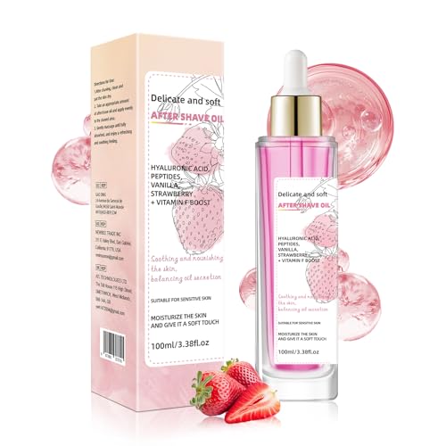 Racgrul Strawberry Vanilla Soothing Body Oil – Lightweight Hydrating Skin Care