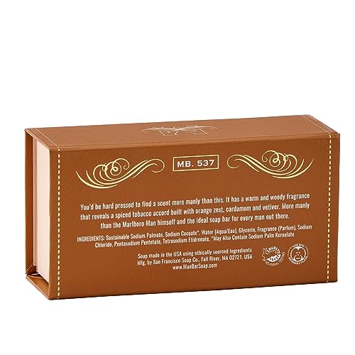Spiced Tobacco Man Bar Soap - Moisture Rich, Natural Ingredients