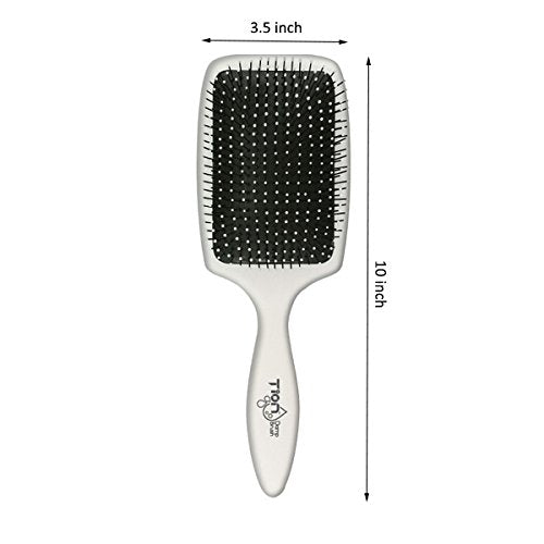 Tion Detangler Paddle Hair Brush - Anti-Static Brush for Wet & Dry Hair