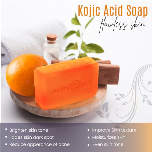 Kojic Acid Soap Bar with Vitamin C & Arbutin - 2 Pack for Radiant Skin