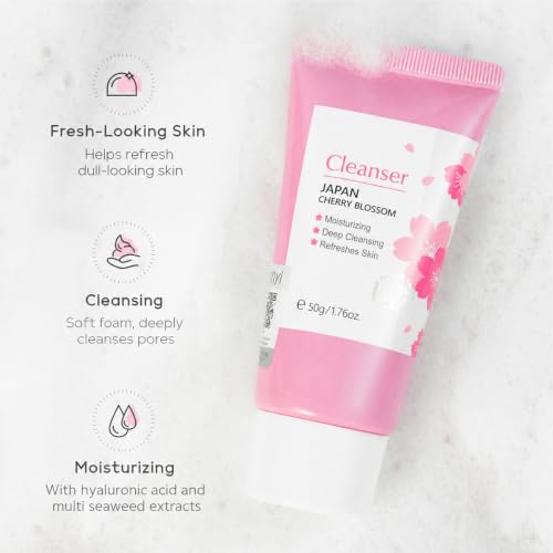 17-Piece Sakura Face Care Set for Women - Complete Moisturizing Routine