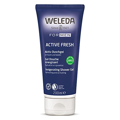 Weleda Men Active Shower Gel - Natural Body Wash for Men, 6.8 oz