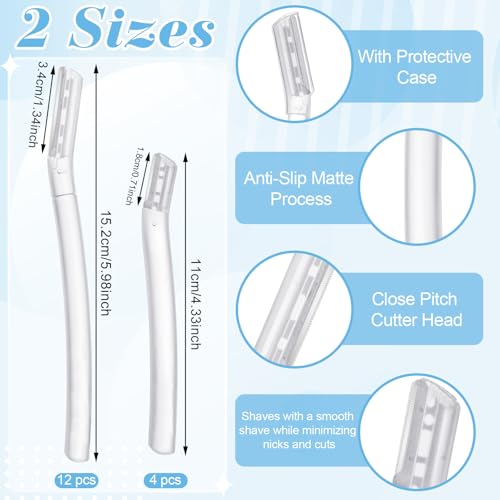 ProSuites 16 Count Dermaplane Razors for Women - Micro Blades for Facial Hair & Exfoliation