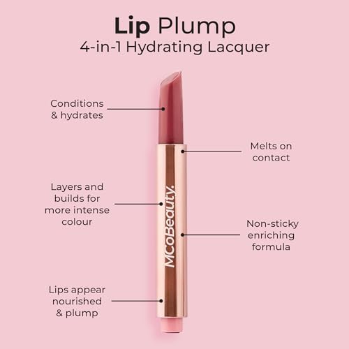 MCoBeauty Lip Plump 4-in-1 Hydrating Lacquer - Natural Mauve