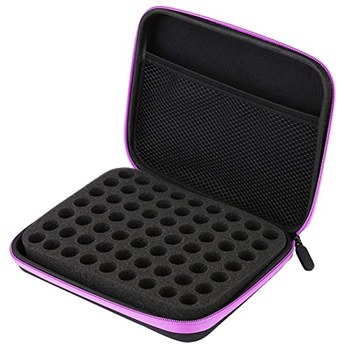 Gavigain 63-Slot Essential Oil Carrying Case - Portable EVA Hard Shell Organizer
