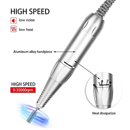 Cunyuer Nail Drill Handpiece 35000RPM for Electric Nail File