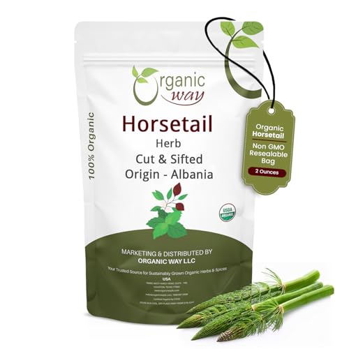 Organic Horsetail Herb Cut & Sifted Tea - 2 Ounce, USDA Organic