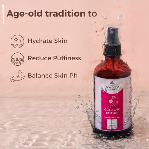 Godavari Rose Mist Face Toner - Hydrating Natural Rose Water for Brightening Skin, 100ml