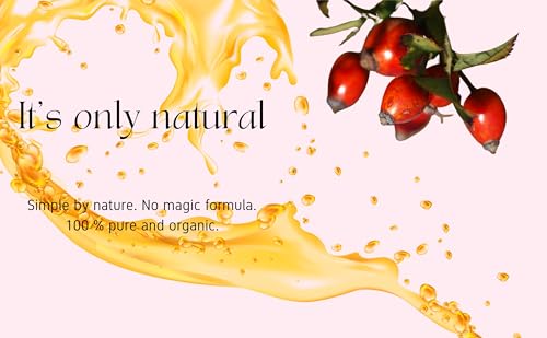 Oasis Blossom USDA Organic Rosehip Oil - Pure Cold Pressed Face & Hair Oil
