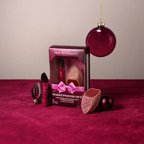 Real Techniques Makeupsaver Duo Gift Set – Foundation Brush & Sponge