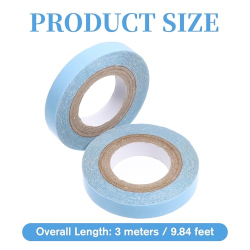 Bruislard Hair Extension Tape - 2 Rolls, 9.84ft Double-Sided Adhesive