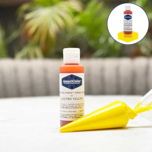 Americolor Electric Yellow Soft Gel Paste 4.5 oz - Food Coloring