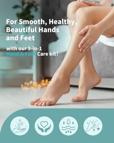 VEDA TINDA SCENT Foot Care Kit - 5 Count Urea Cream & Salt Scrub